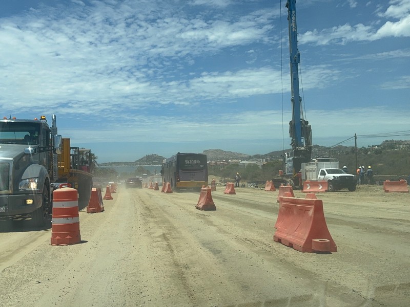Obra de paso a desnivel en Glorieta Fonatur lleva 20% de avance