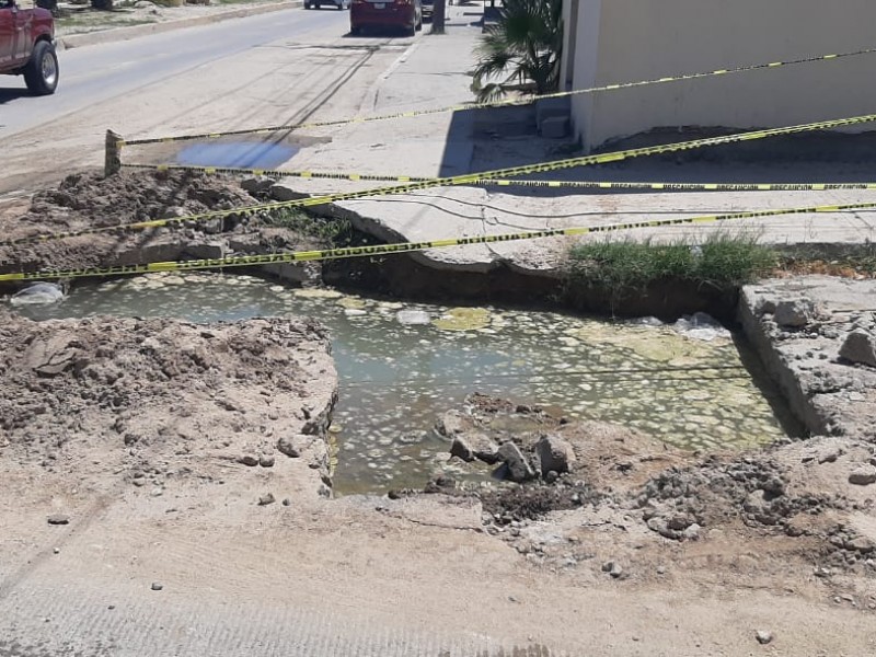 Obra  inconclusa causa malestar en vecinos de Santa Rosa