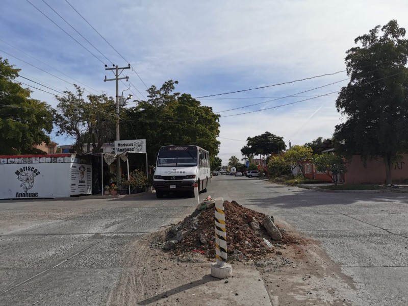 Obra inconclusa en la Colonia Anáhuac