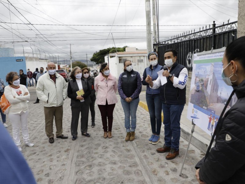 Obras de rehabilitación en la colonia Movimiento Obrero