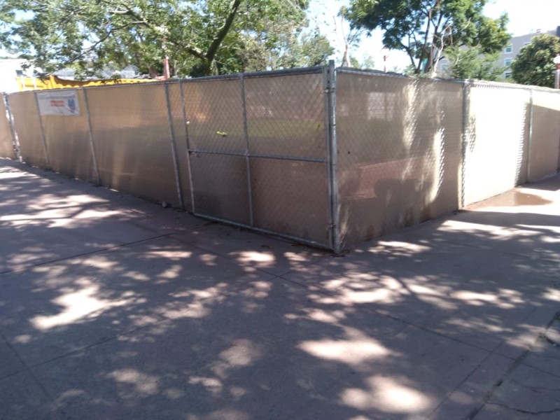 Obras del Parque Rojo al 80% de avance Obras del Parque Rojo al 80% de avance