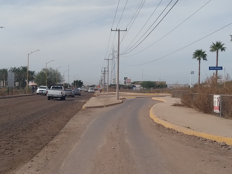 Obras golpean al comercio en Cajeme