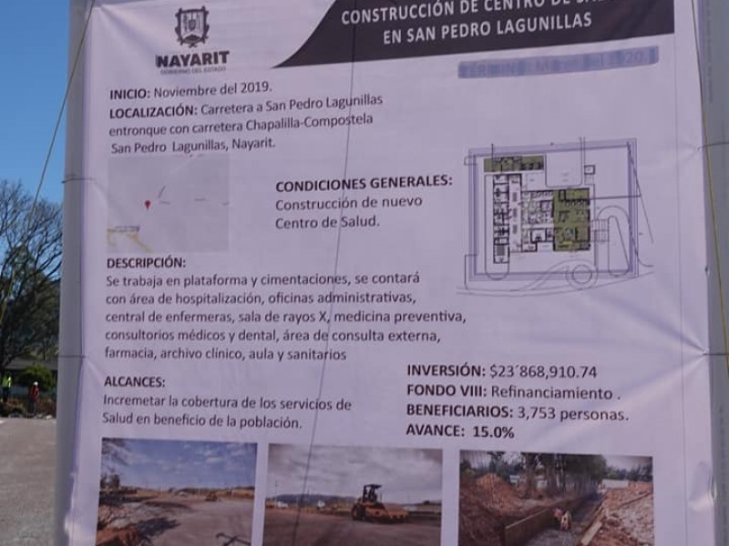 Obra pública, principal reactivador económico en San Pedro Lagunillas