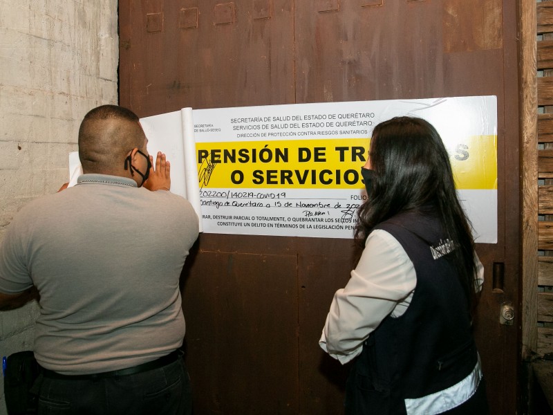 Ocho suspensiones en operativo de protección por COVID-19