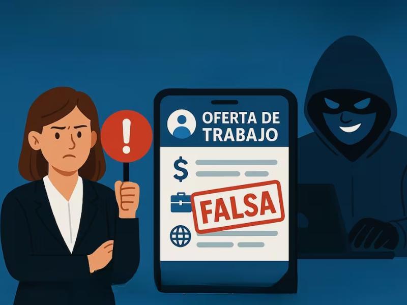 Ofertas laborales en redes sociales implican riesgos de fraude y reclutamiento delictivo