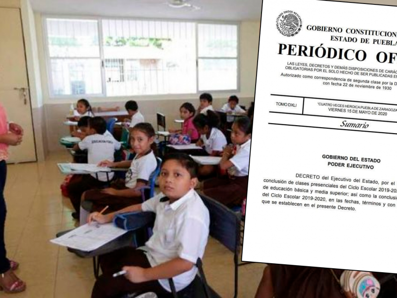 OFICIAL: terminó ciclo escolar en Puebla. Ve el calendario