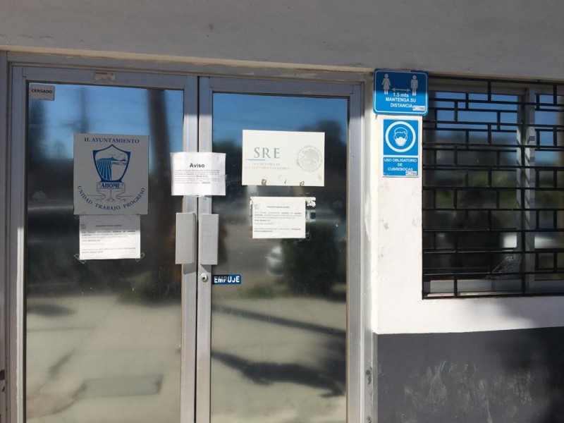 Oficina de Relaciones Exteriores en Ahome permanece cerrada