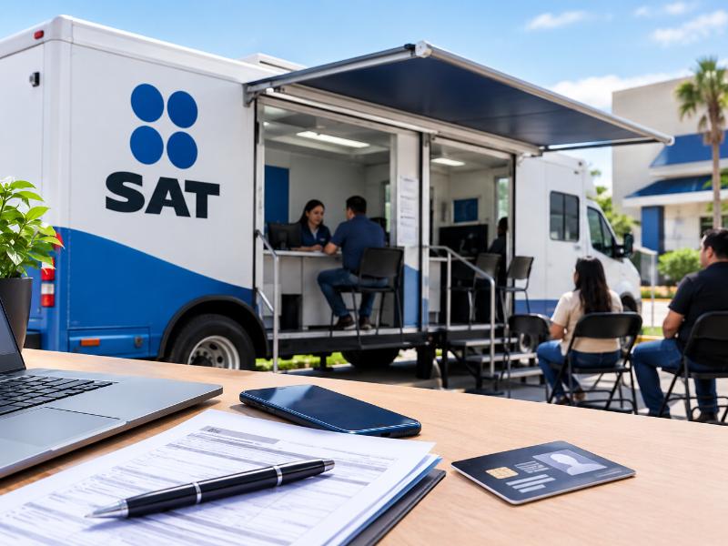Oficina móvil del SAT ofrece trámites fiscales en San Luis Río Colorado
