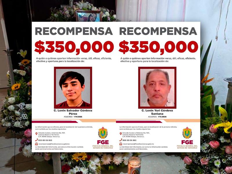 Ofrecen 700 mil pesos por Lenin Salvador y su padre en Veracruz