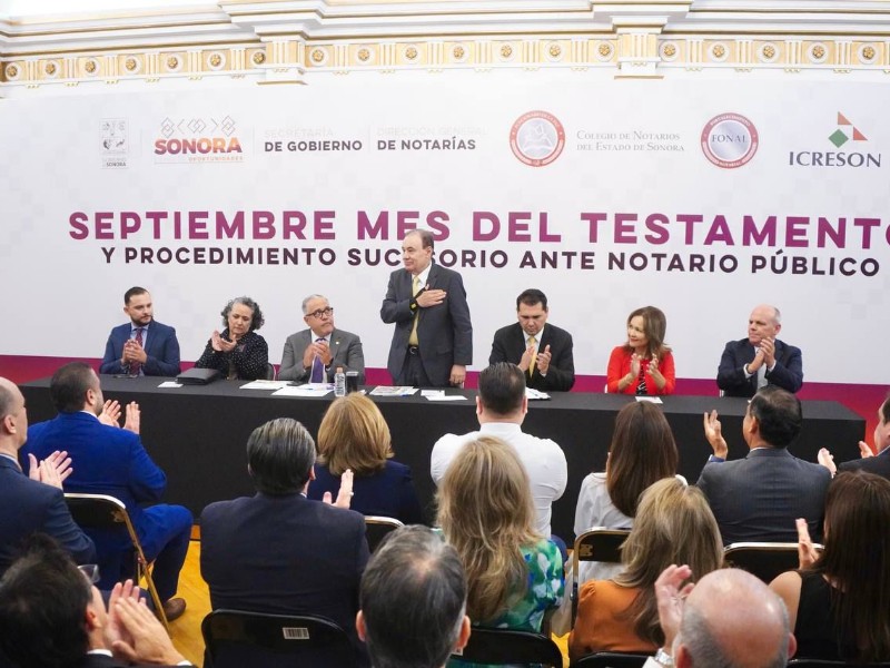 Ofrecen facilidades para tramitar testamento durante septiembre