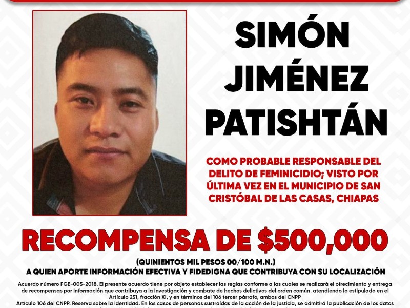 Ofrecen recompensa para dar con el paradero de Simón Jiménez Patishtán