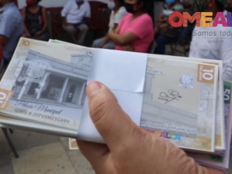 Omealca crea billetes para incentivar economía local afectada por coronavirus