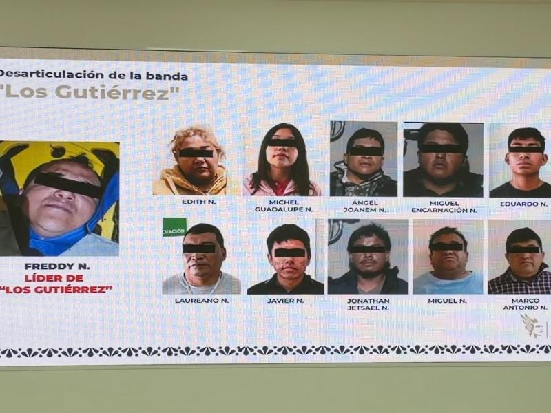 Once detenidos tras seis cateos contra presunta red criminal en Chignahuapan