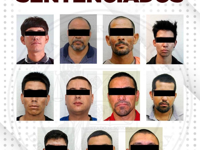 Once personas sentenciadas por delitos graves en Sonora