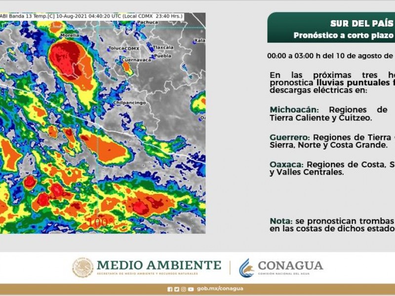 Onda tropical 19 provocará lluvias en Guerrero
