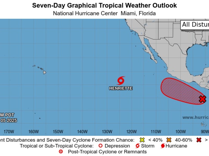 Onda tropical 20 podría convertirse en ciclón tropical frente a Oaxaca