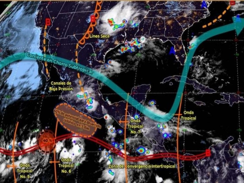 Onda tropical 7 ocasionará lluvias intensas en Chiapas