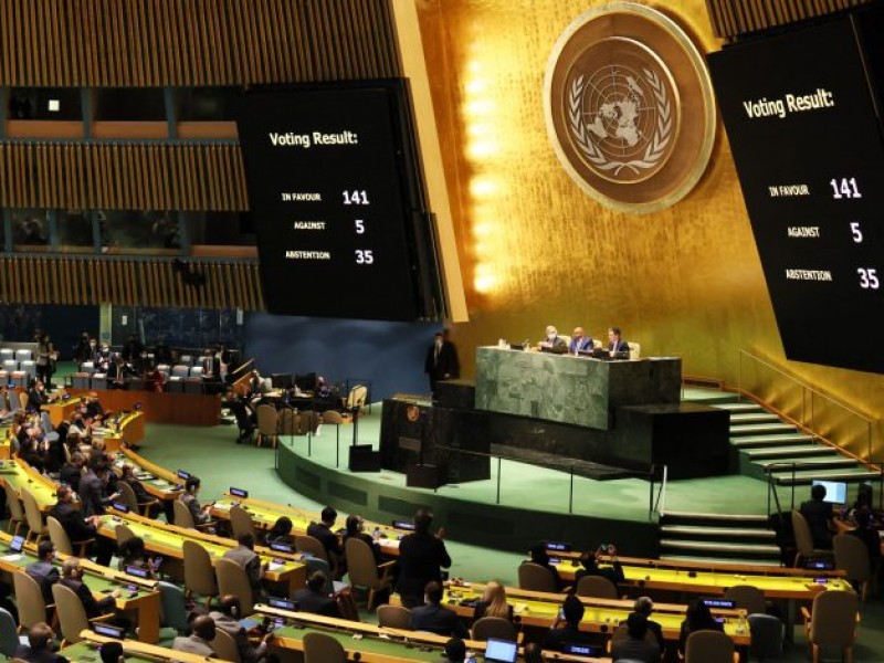 ONU exige a Rusia cesar la guerra en Ucrania