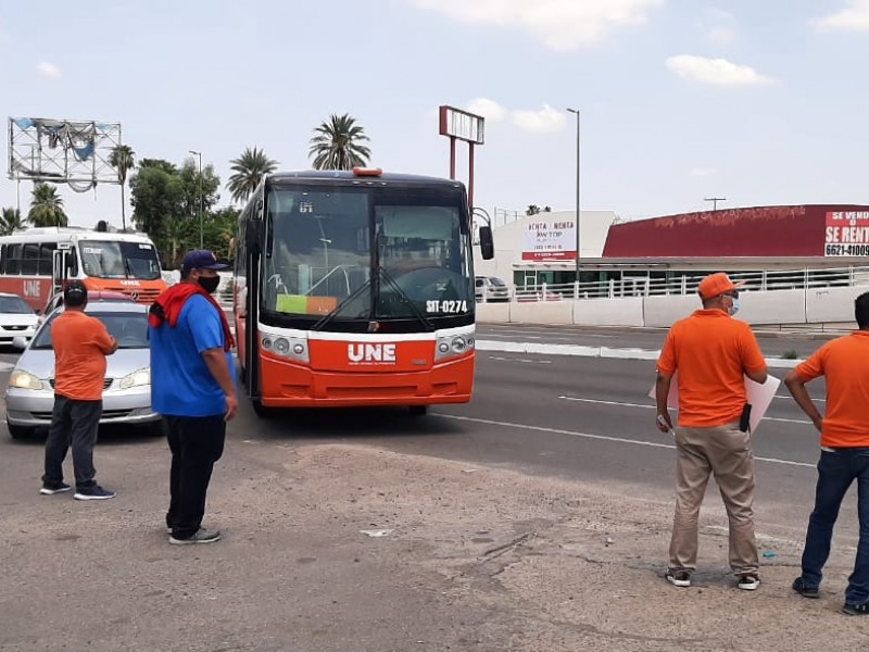 Operadores  de transporte urbano exigen respeto a sus derechos