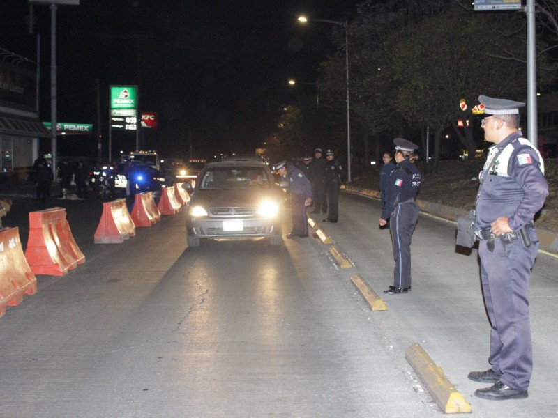 Operativo Alcoholímetro durante temporada vacacional