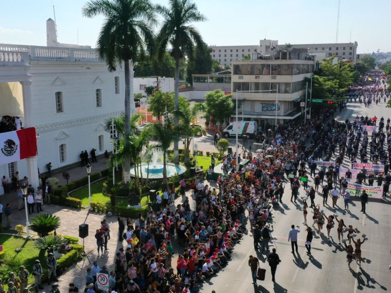 Operativo de seguridad por desfile de la revolución