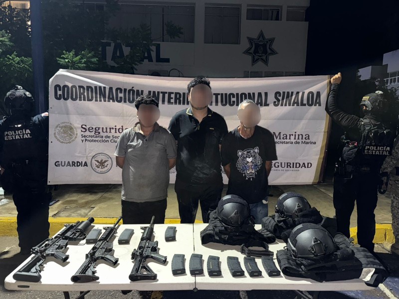 Operativo en Culiacán deja mujer rescatada y tres detenidos
