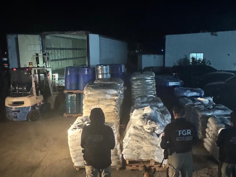 Operativo en Durango decomisa más de 13 toneladas de precursores químicos Operativo en Durango decomisa más de 13 toneladas de precursores químicos