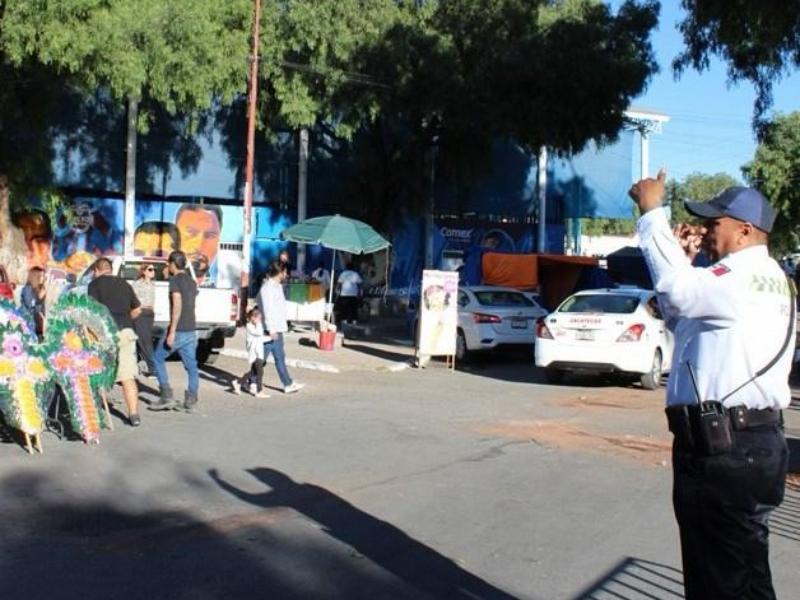 Operativo vial por tianguis de Día de Muertos comenzará este martes