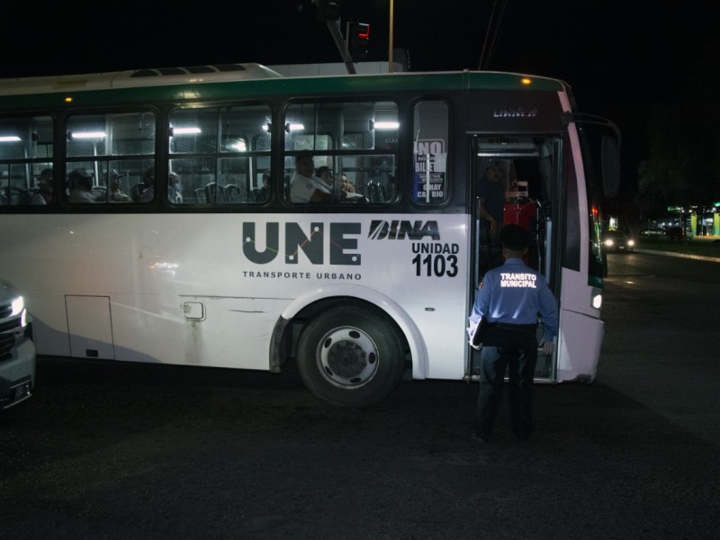 Operativos afectan economía del transporte urbano, pero siguen en servicio