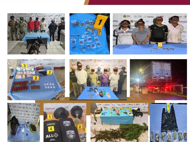 Operativos en 28 municipios de Veracruz dejan 29 detenidos