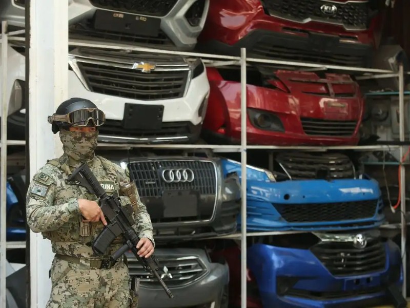Operativos en CDMX y Edomex contra robo de autopartes