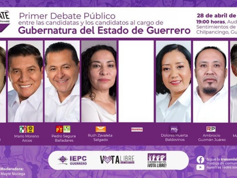 Organiza IEPC debate entre candidatos a gobernador, sin Félix Salgado