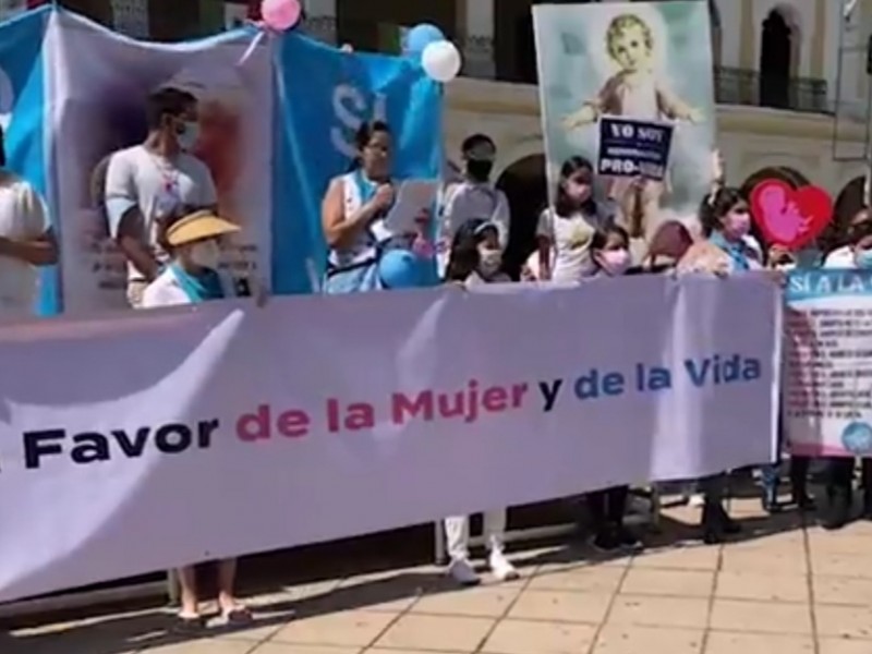 Organizaciones Provida marchan en contra del aborto