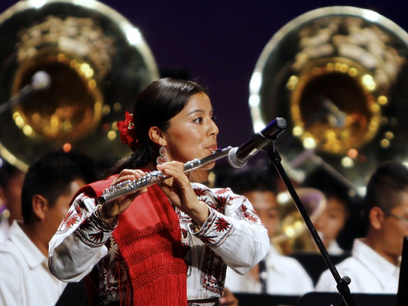 Orquesta Filarmónica de niños mixes en Bellas Artes