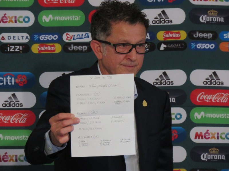 Osorio lanza prelista para Rusia 2018