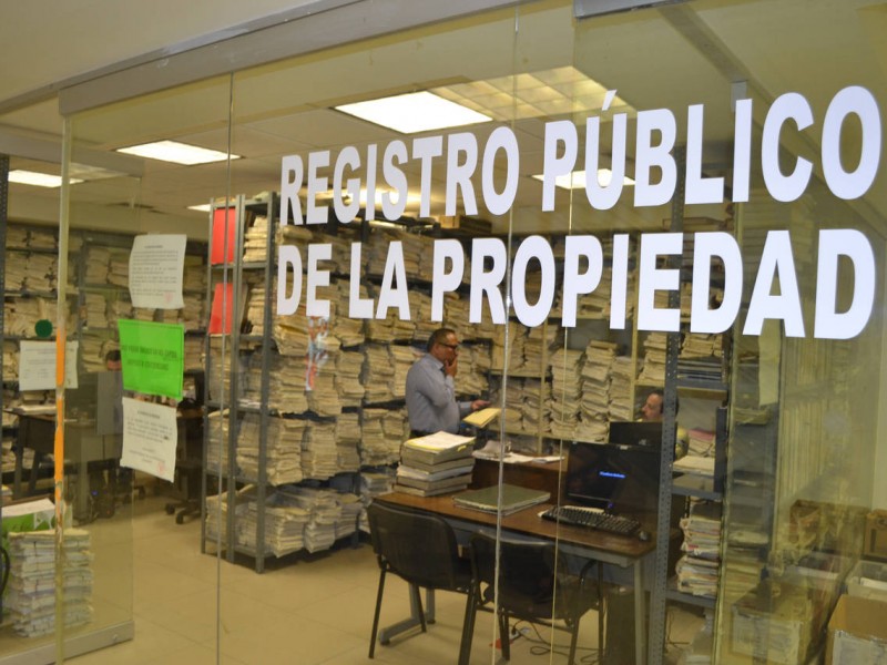 Otorgan descuentos en trámites de registro de propiedad