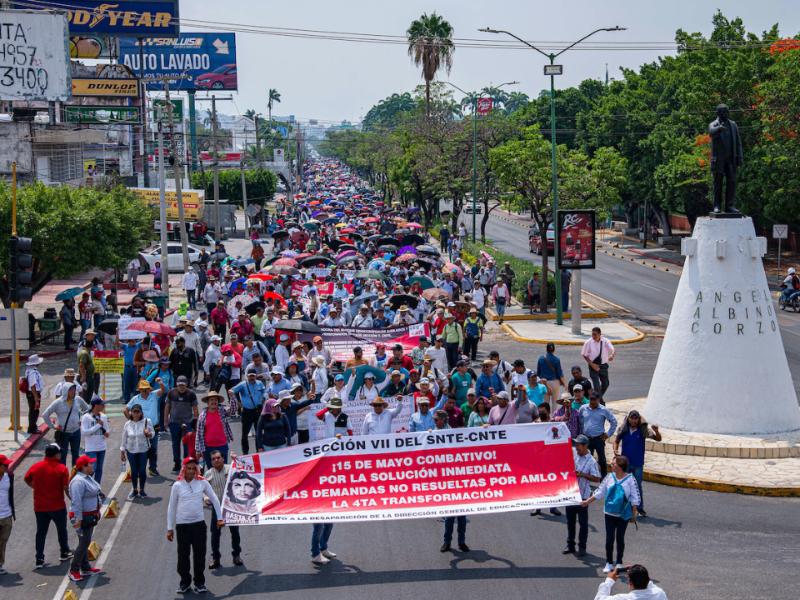 ¡Otra vez! CNTE suspenderá clases por movilización magisterial