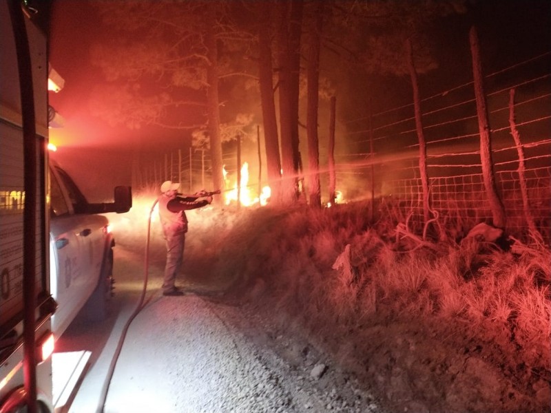 Otro incendio forestal en Las Vigas