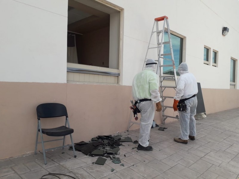 Paciente Covid causa destrozos en Hospital General de Torreón