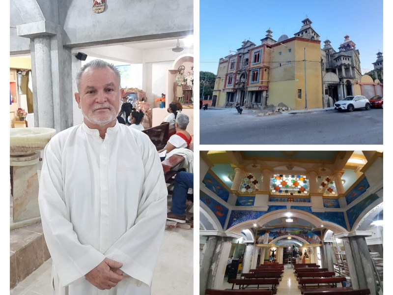 Padre Chuy, cierra etapa de obras eclesiásticas en Salina Cruz