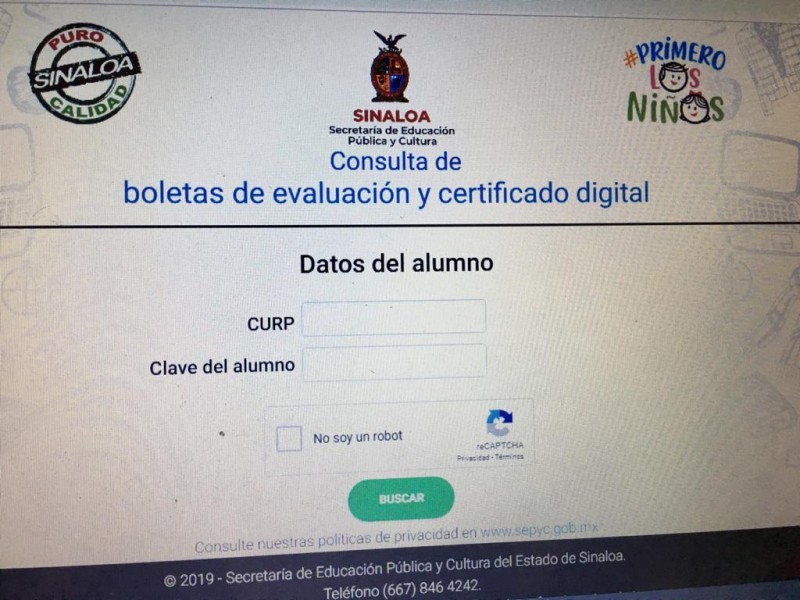 Padres de familia ya pueden descargar boletas y certificado digital