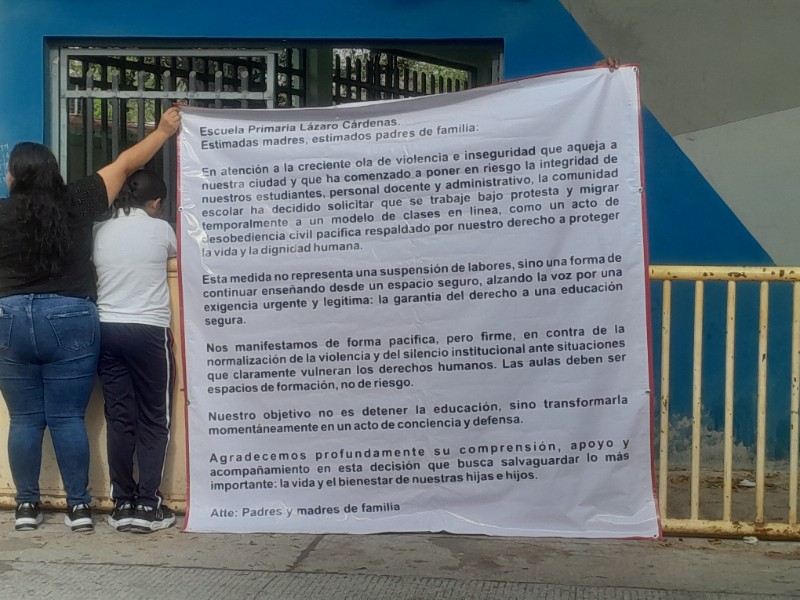 Padres exigen condiciones de seguridad para estudiantes