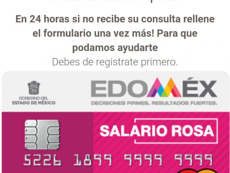 Página falsa para solicitar el Salario Rosa, roba datos personales