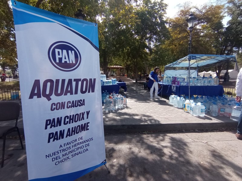 PAN realiza Aquatón para apoyar afectados del municipio de Choix