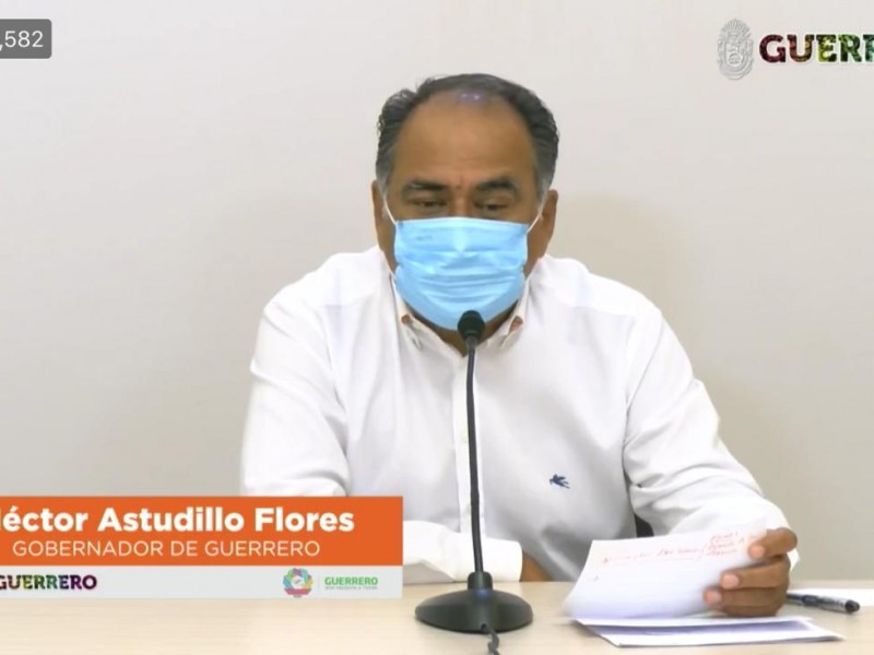 Pandemia permanecerá 2 o 3 años más, informa Astudillo Flores