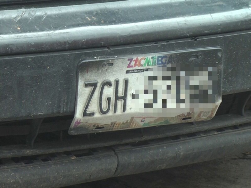 ¿Para cuándo las placas vehiculares de Zacatecas?