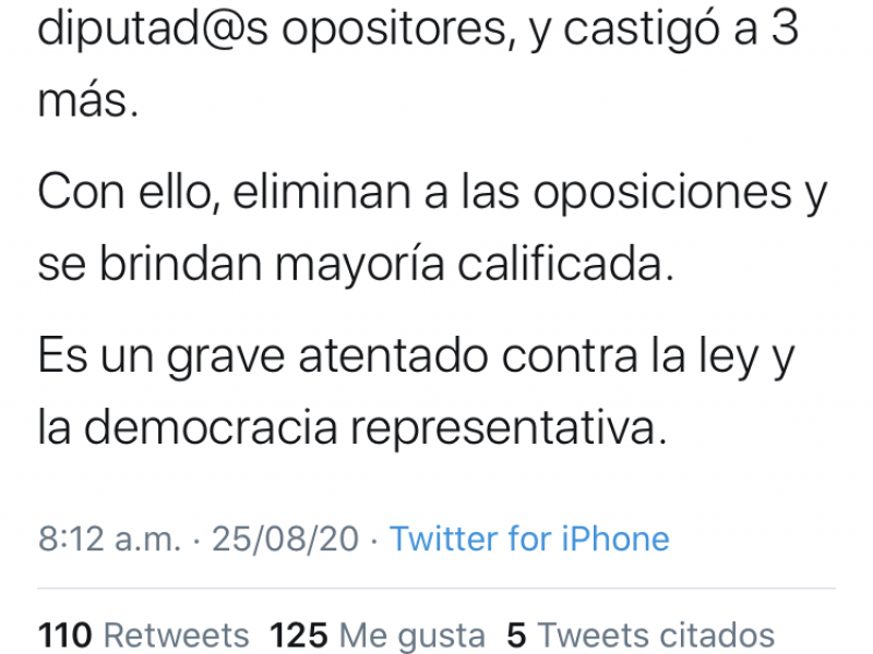 Para la GOAN, congreso del estado atenta contra la ley