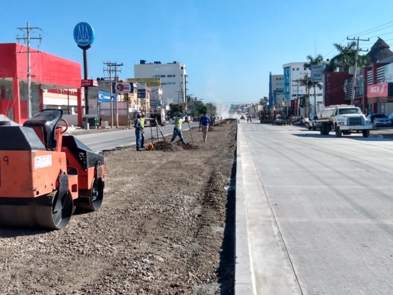 Para Semana Santa estará lista un kilómetro de Rafael Buelna