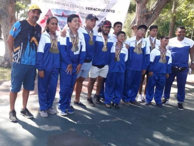 Paralímpicos tuxpeños logran 28 medallas en competencia estatal