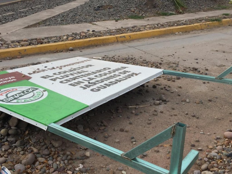 Paralizada obra colector pluvial Leyva-Centenario